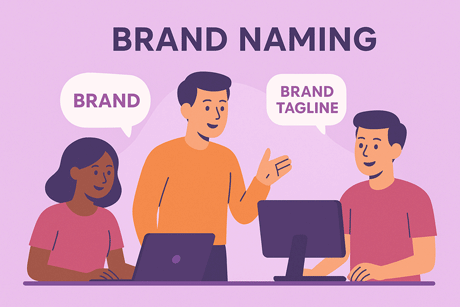 اسم گذاری برای برند و تعریف تگ لاین برای برندینگ از اهمیت بالایی برخوردار است